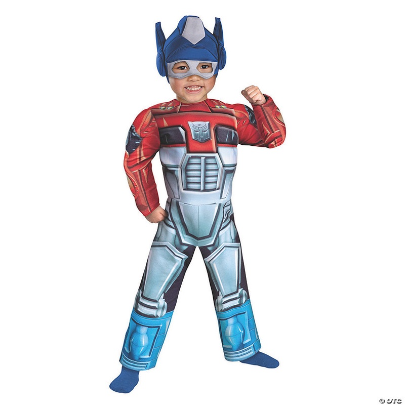 Toddler Boys Muscle Chest Rescue Bot Optimus Prime Costume – 3T-4T