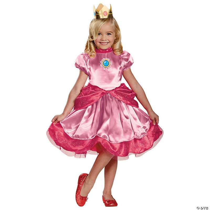 Girl’s Deluxe Princess Peach Costume