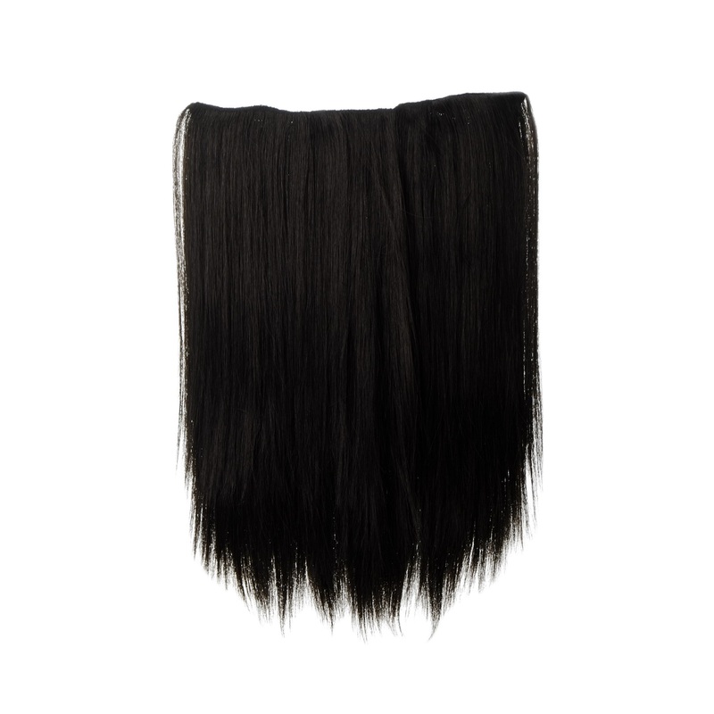 Hairpiece Hair Extension 5 Clips Straight Brown Dark Brown L30173-3