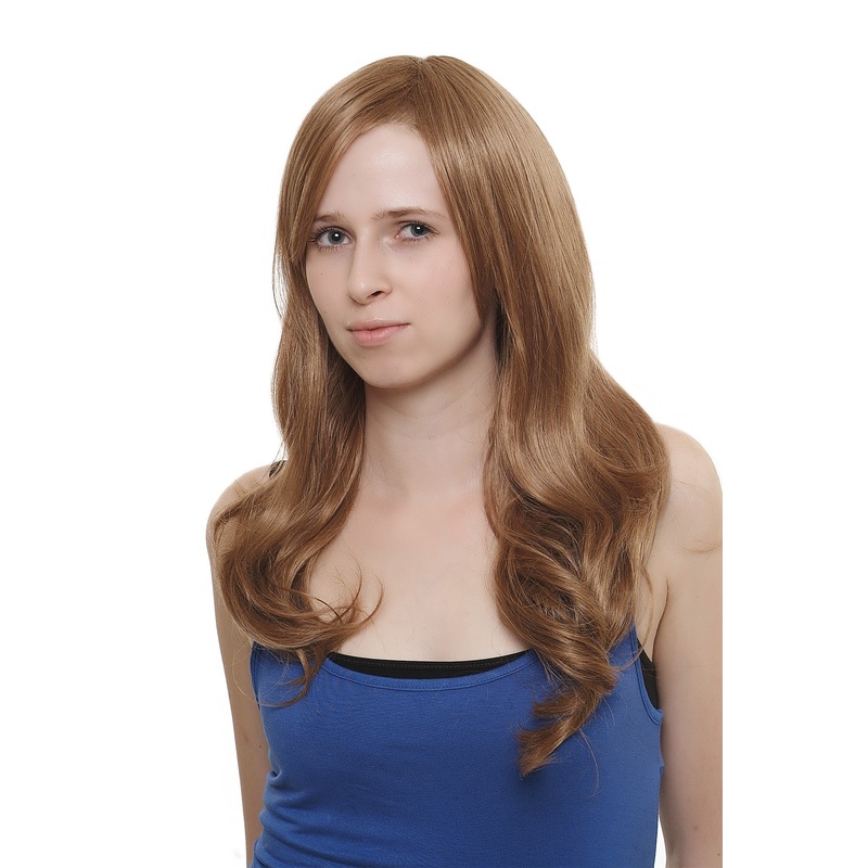Lady Wig  natural looking very long dark blond mix straight slightly wavy SA046