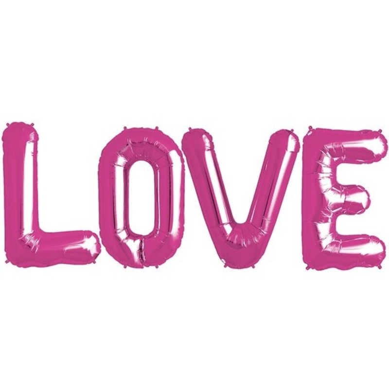 Pink Love foil balloon 86cm