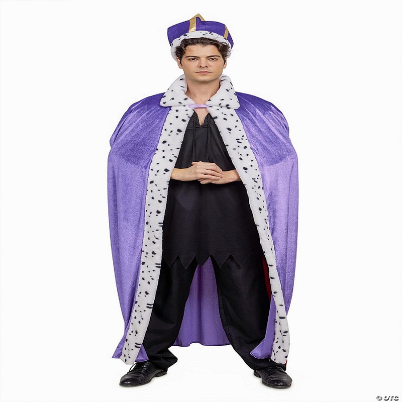 Royal King Cape and Crown Adult Costume Set  One Size Fits Most