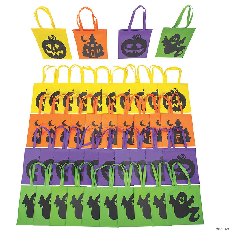 15 x 17 Bulk 180 Pc. Large Iconic Halloween Tote Bags