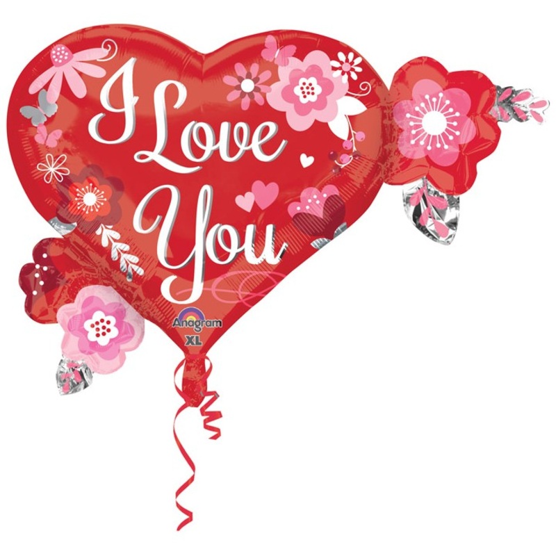 Heart balloon blooming love 68 x 50cm