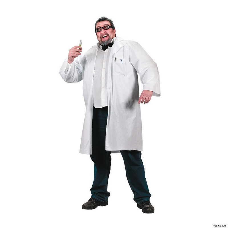 Men’s Plus Size Lab Coat Costume