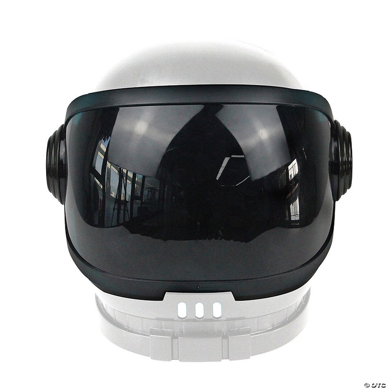 NASA White Plastic Astronaut Space Helmet with Moveable Visor