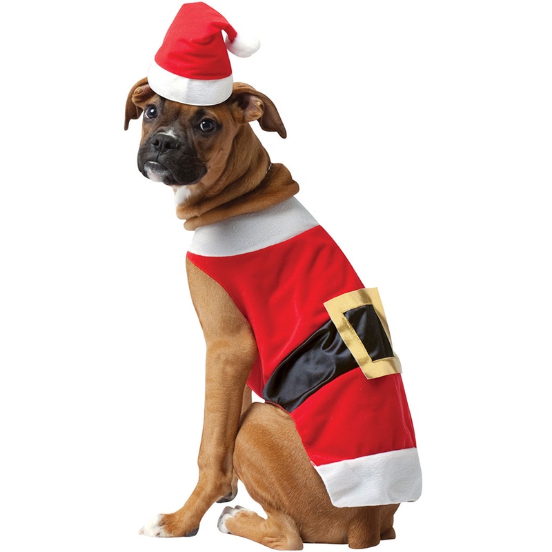 Santa Dog Costume X-Small|X-Small|Small|Medium|Large|X-Large|XX-Large|XXX-Large