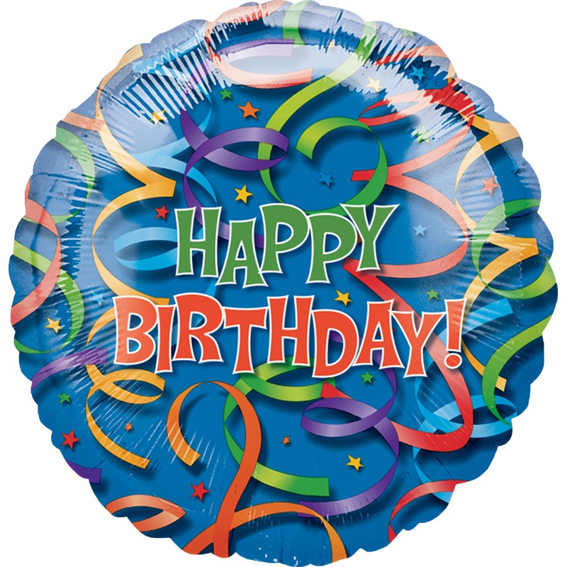 XL foil balloon Happy Birthday party fever