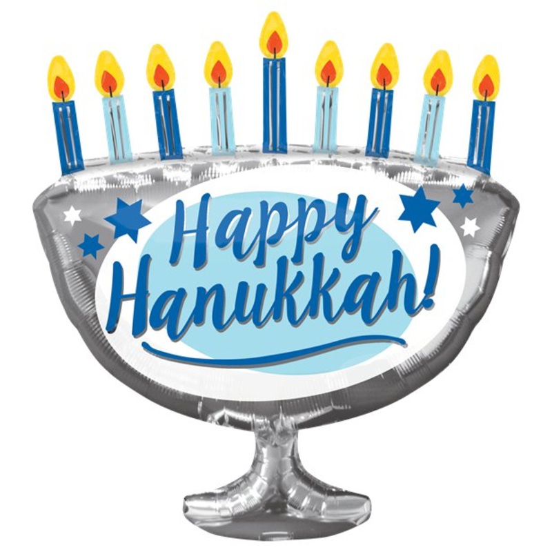 Happy Hanukkah foil balloon 66cm
