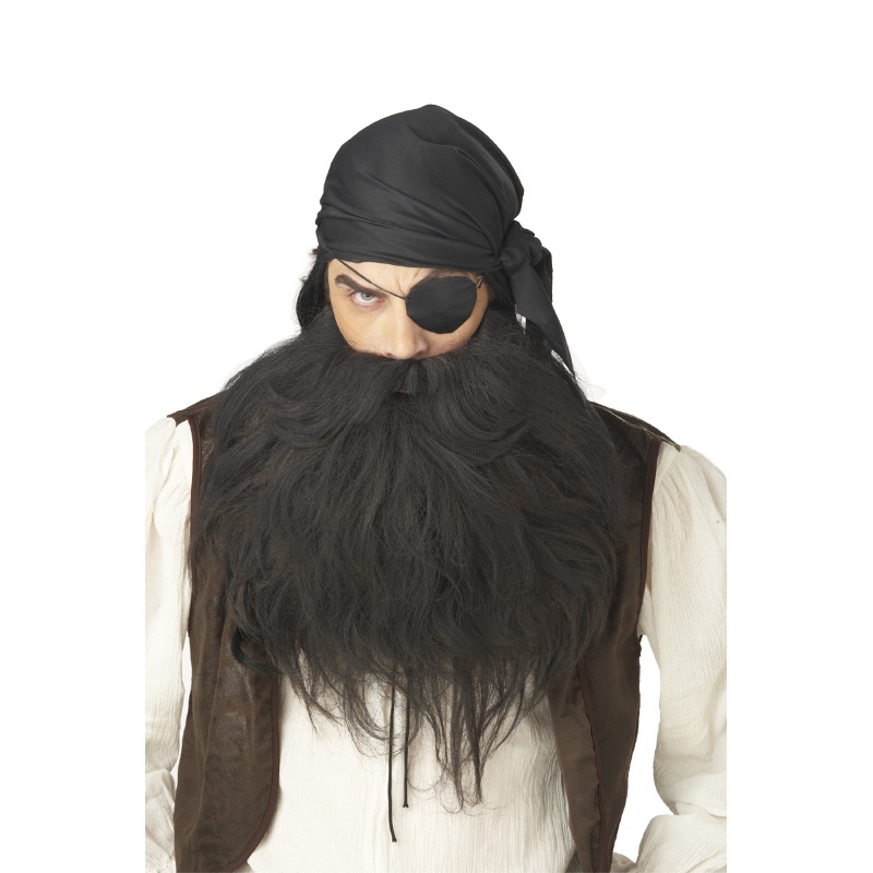 Pirate Beard & Moustache  – Black