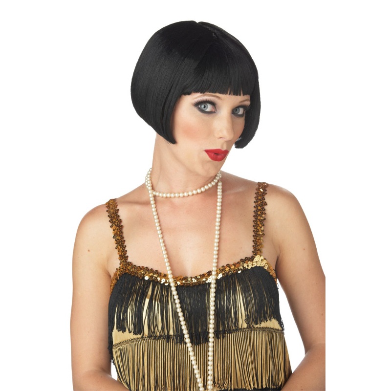 Flirty Flapper Costume Wig – Black