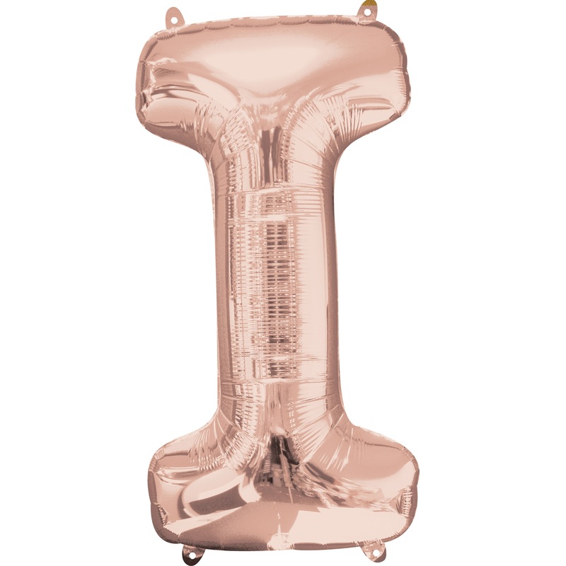 Letter foil balloon I rose gold 81cm
