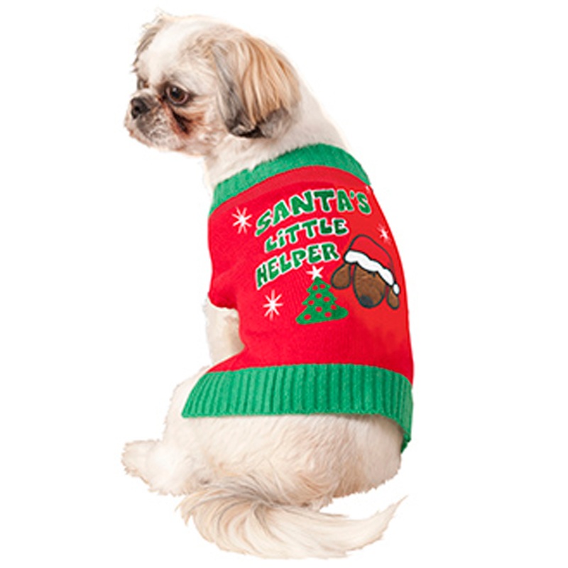 Santa’s Lil Helper Pet Costume (S) Small