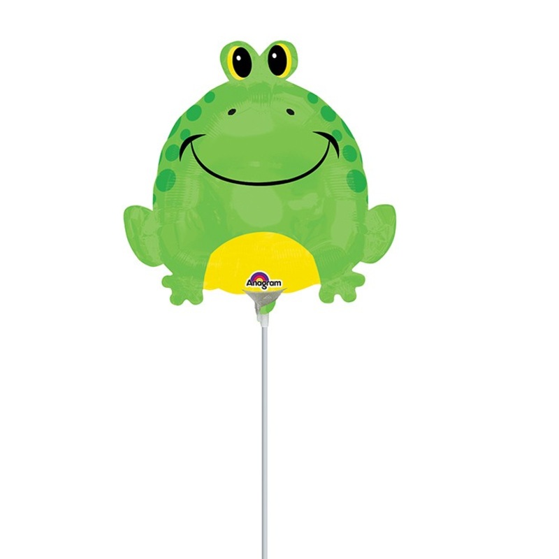 Stick balloon grinning frog Lucky