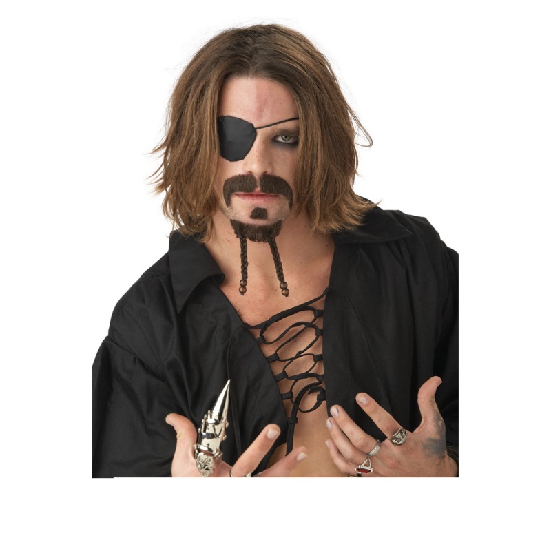 The Rogue Moustache and Goatee – Dark Brown