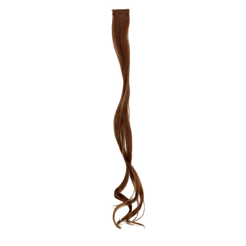 1 Clip Extension strand wavy 65 cm golden brown medium brown YZF-P1C25-12