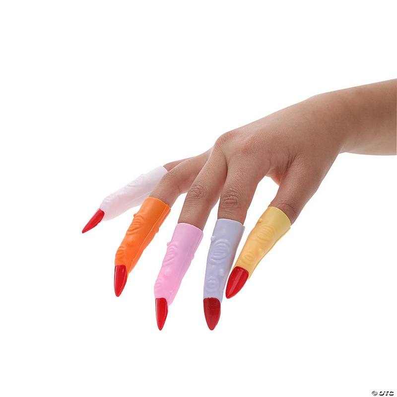 3 Bulk 72 Pc. Creepy Bright Color Vinyl Witch Fingers