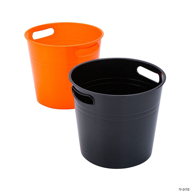 Black & Orange Bucket Assortment – 4 Pc.
