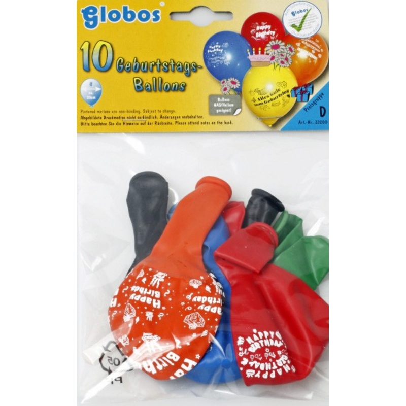 Colorful Happy Birthday balloon mix 10 pcs