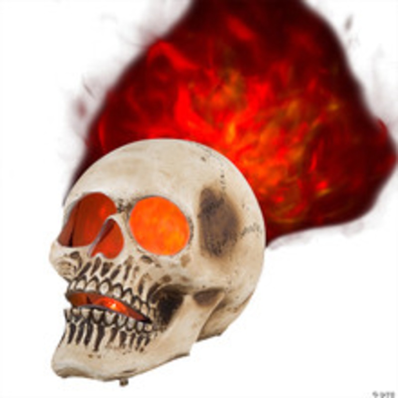 Blazing 10 Skull Decoration