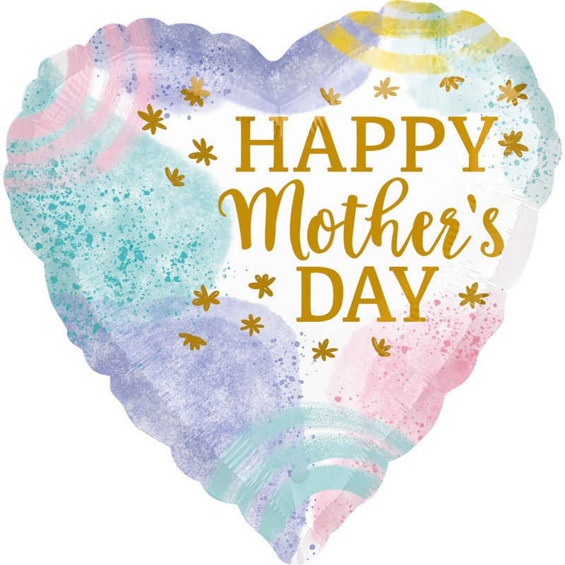 Mother’s Day greetings watercolor foil balloon 45cm