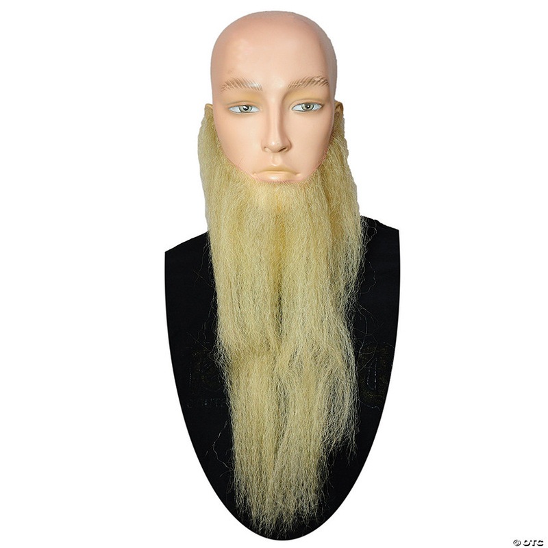 16 Adults Human Hair Blend Long Full-Face Beard