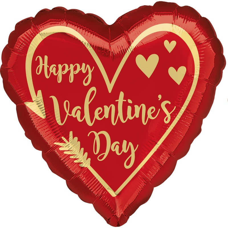 Always your Valentine balloon 43cm
