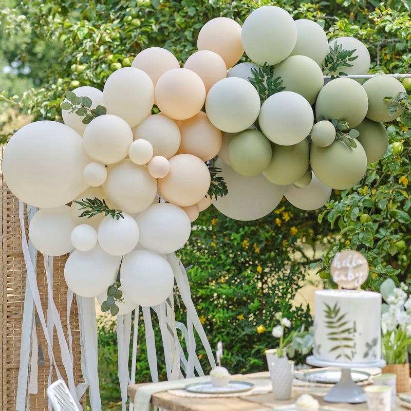 Balloon Garland Green Nude XX-piece