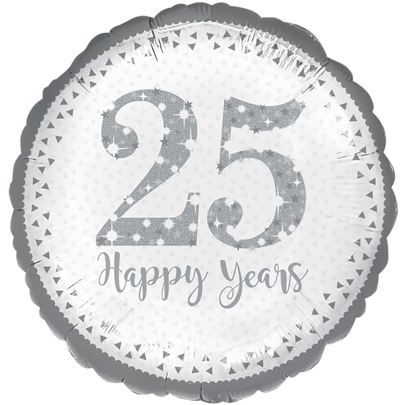 Sparkling anniversary foil balloon 46cm