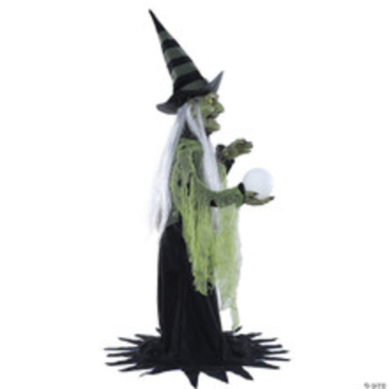 36 Fortune Teller Witch Animated Prop