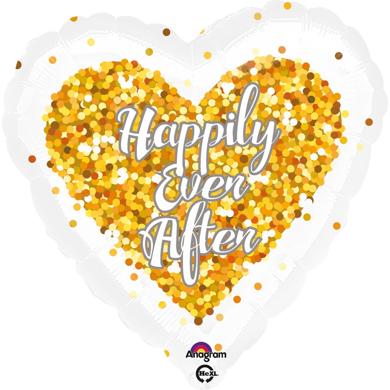Heart balloon Happily ever after 43cm