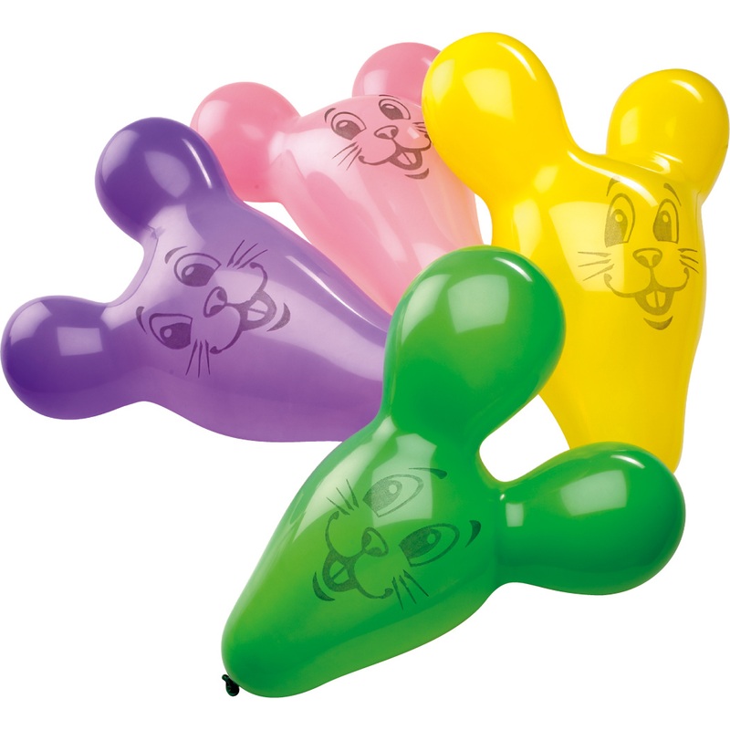 Set of 4 happy mice large figure balloon