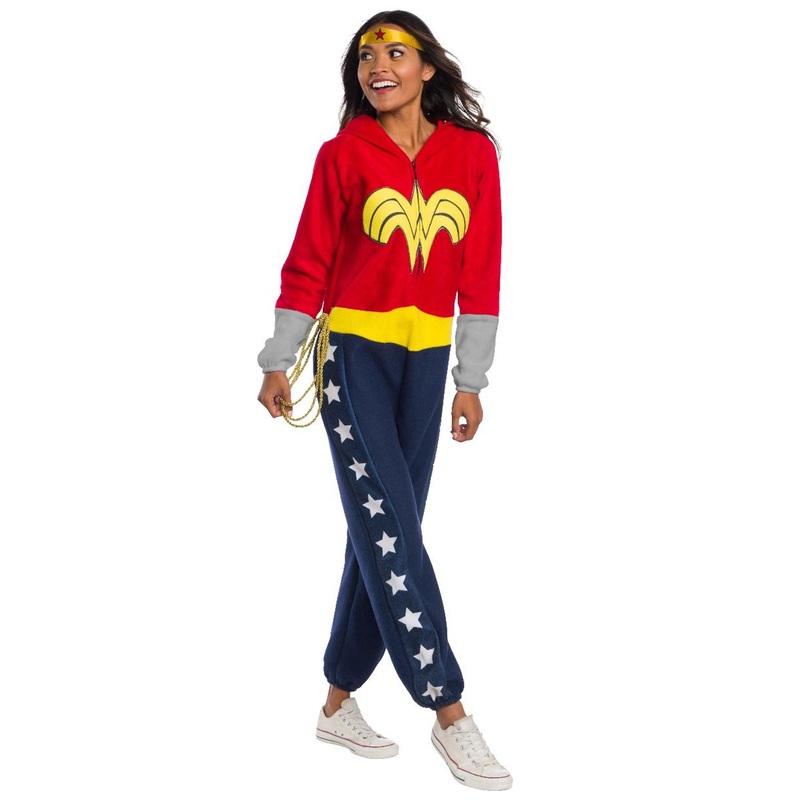 Wonder Woman Onesie Adult Costume Small