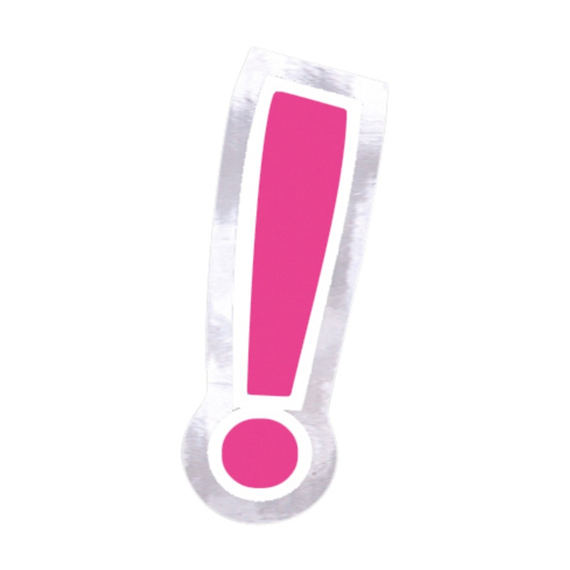48 exclamation mark balloon stickers
