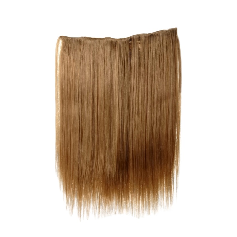 Hairpiece Hair Extension 5 Clips Straight Blonde Dark Blonde L30173-19