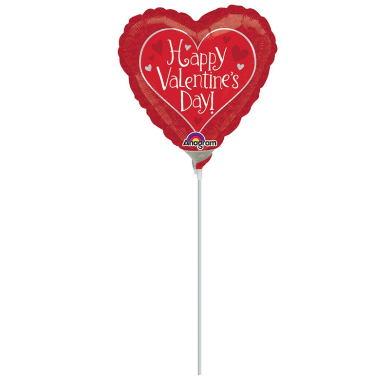 Stick balloon love valentines 23cm