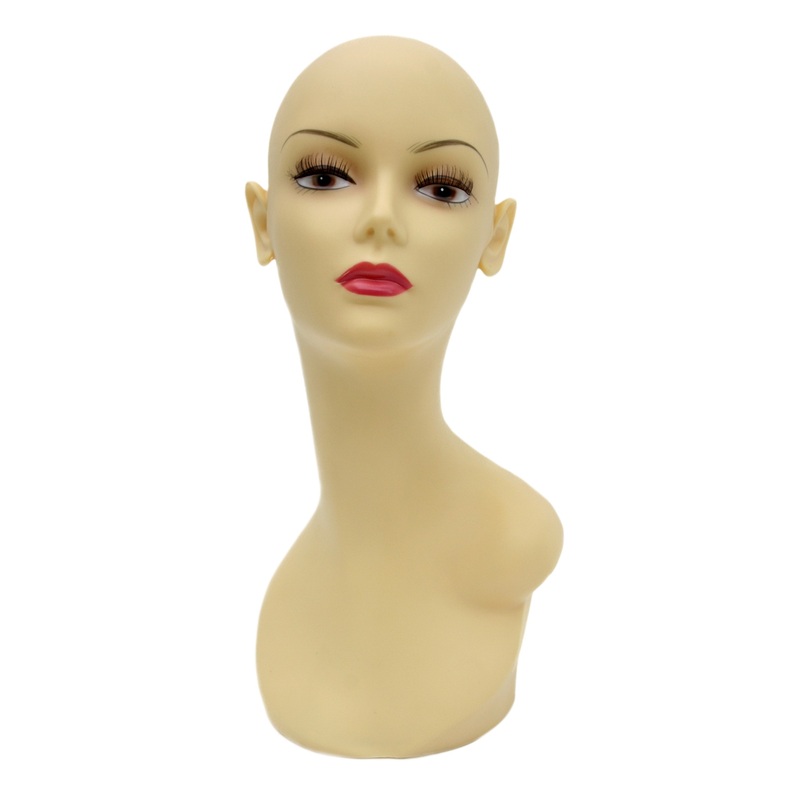 Decoration head female mannequin head, wig stand, shop display light teint PQ617