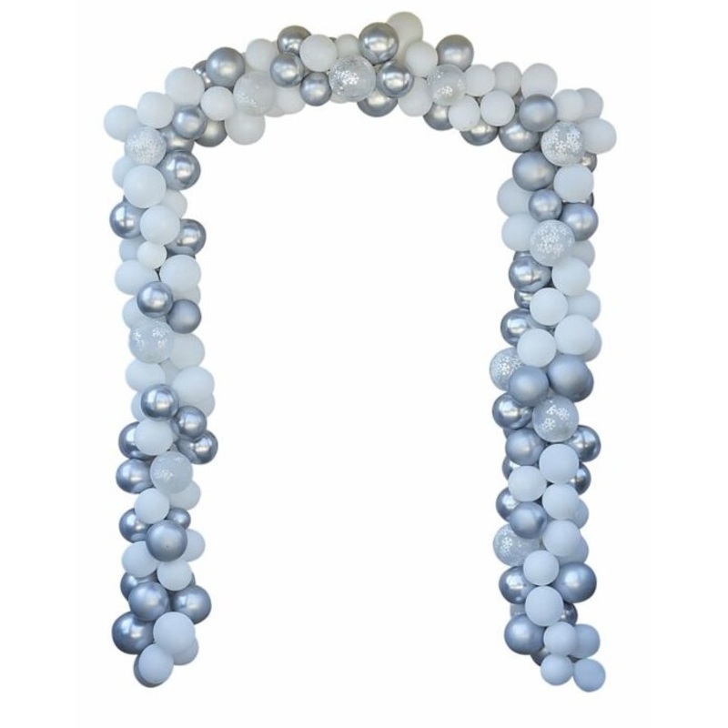Merry and Bright balloon garland