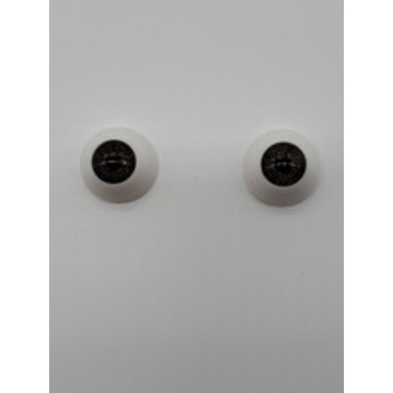 Pair of Brown Eyes- 2 cm- Replacement Eyeballs