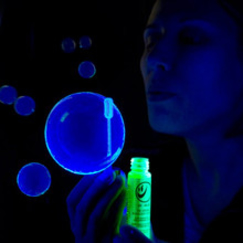 TEKNO BUBBLES – GOLD UV BLACKLIGHT REACTIVE