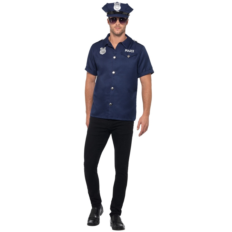 US Cop Adult Costume Medium|Medium|Large|X-Large