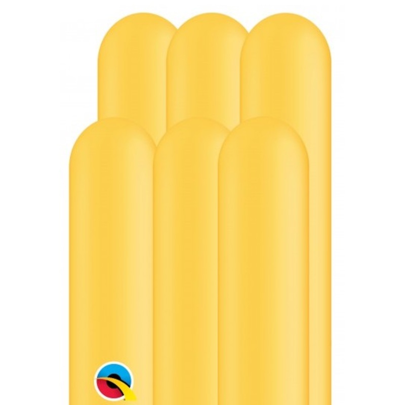 100 modeling balloons 260Q golden yellow 1.5m