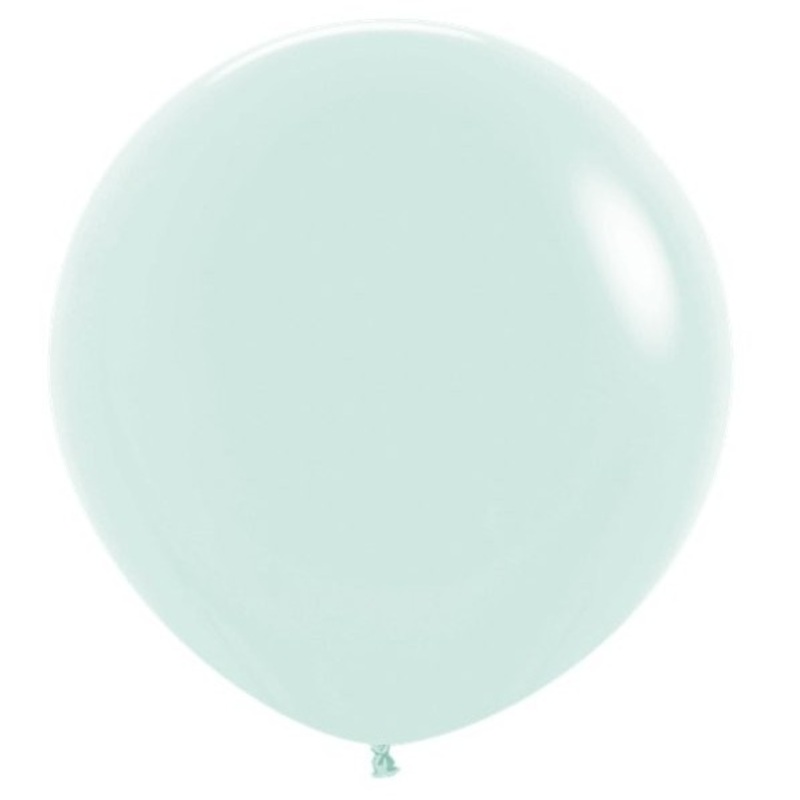 3 mint colored XL balloons 61cm