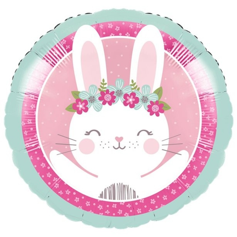 Sweet party bunny foil balloon 46cm