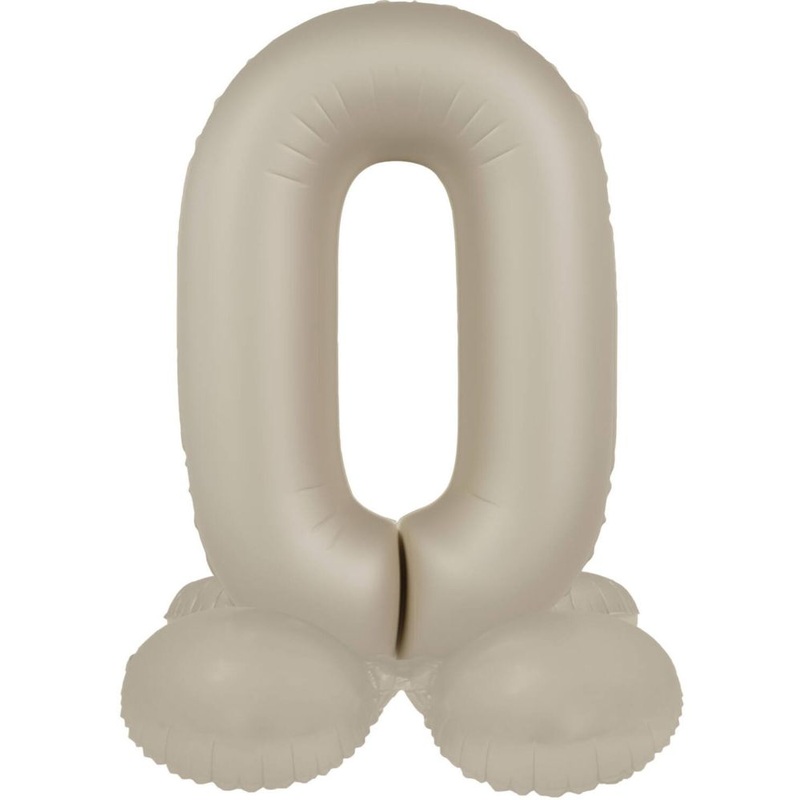 Creamy Latte 0 foil balloon standing matt 41cm