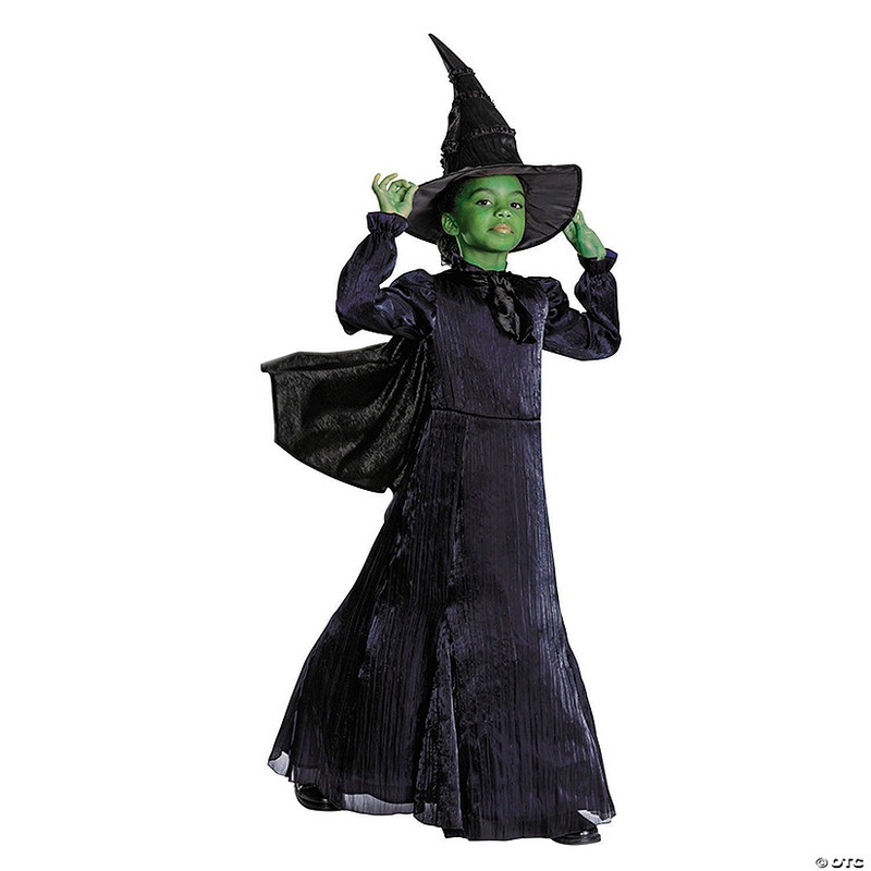 Kids Prestige Wicked Elphaba Black & Purple Dress Costume