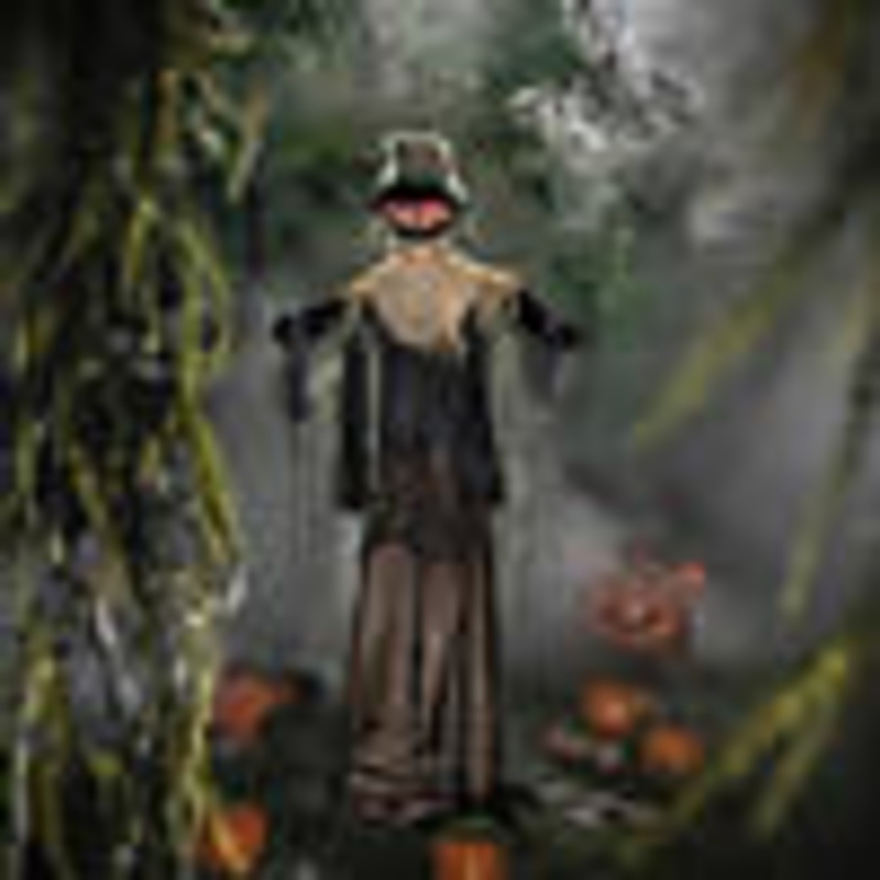 5 Ft. 10 3/4 Animated Rising Scarecrow Halloween Decoration
