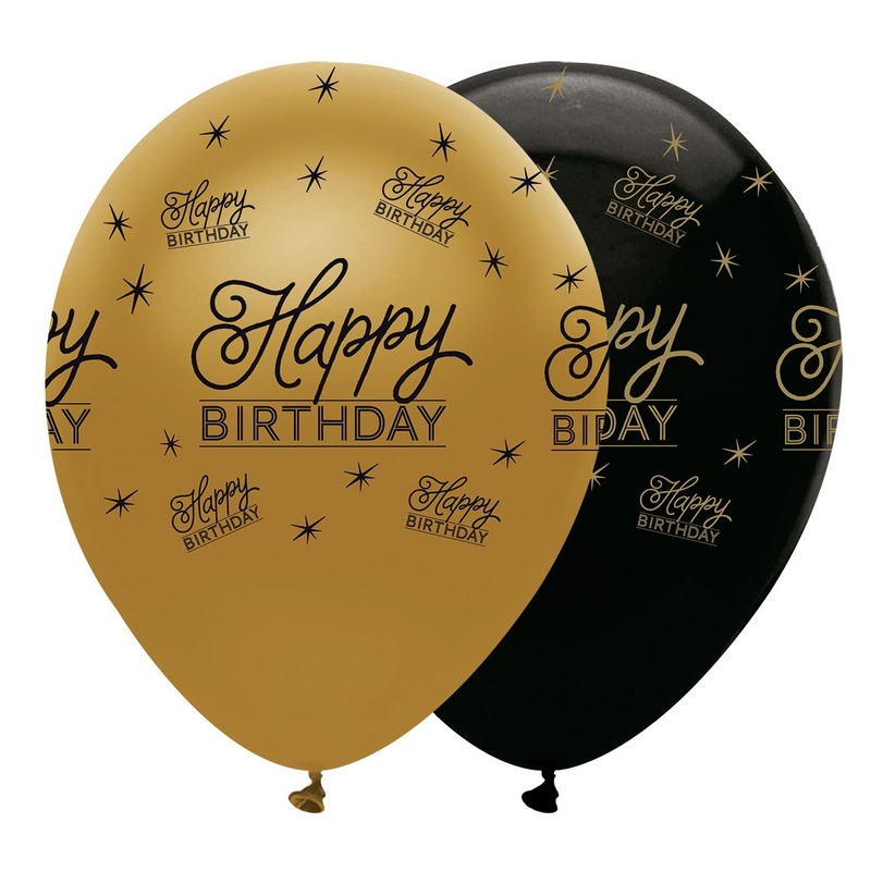 6 Magical Birthday balloons 30cm
