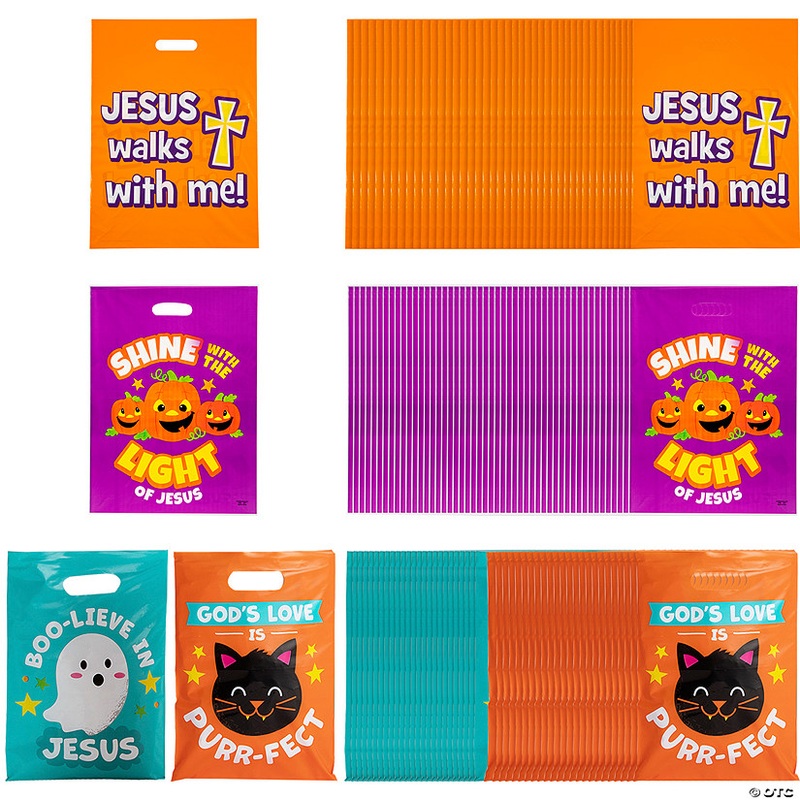Bulk 250 Pc. Religious Halloween Plastic Goody Bag Assortment