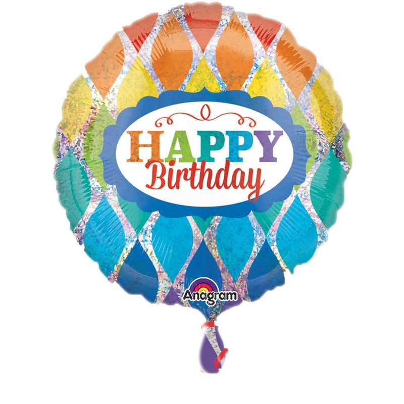 Foil balloon Sparkle Birthday Rainbow